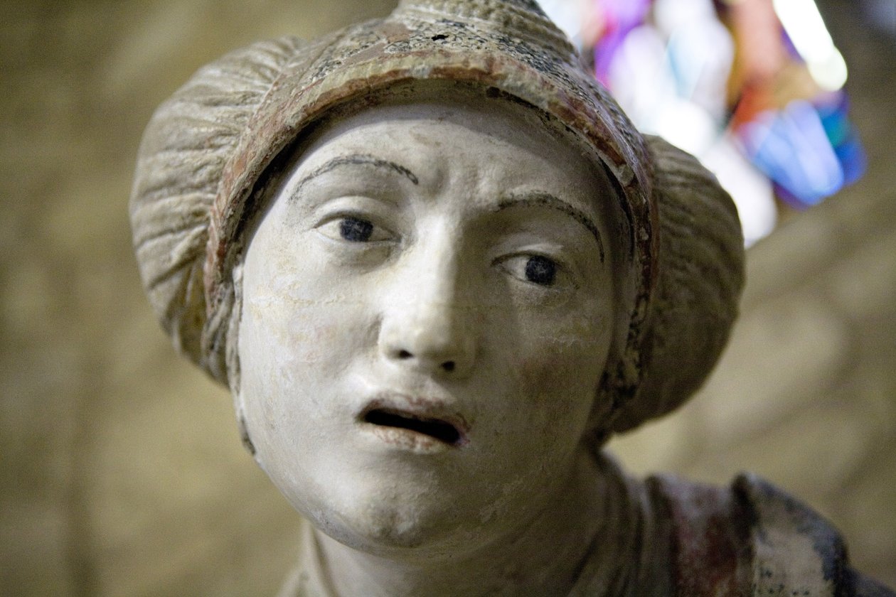 Holy Woman in a Bonnet by Ligier Richier