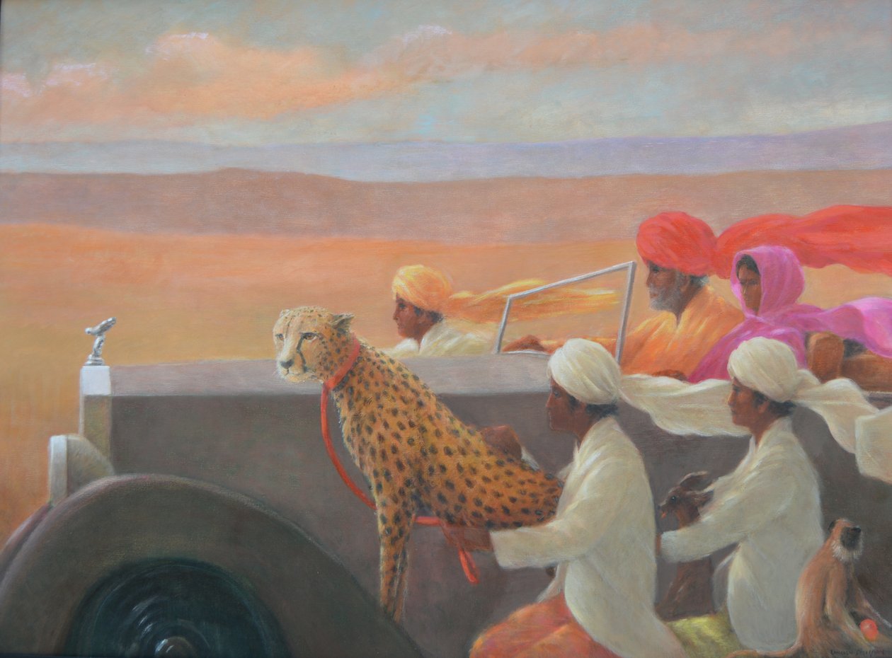 Big Red Turban by Lincoln Seligman