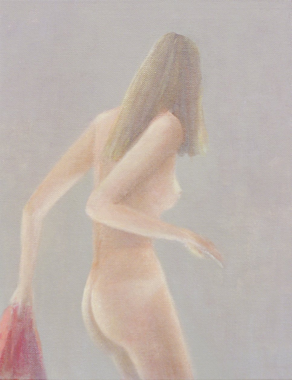 Girl with Red Towel by Lincoln Seligman