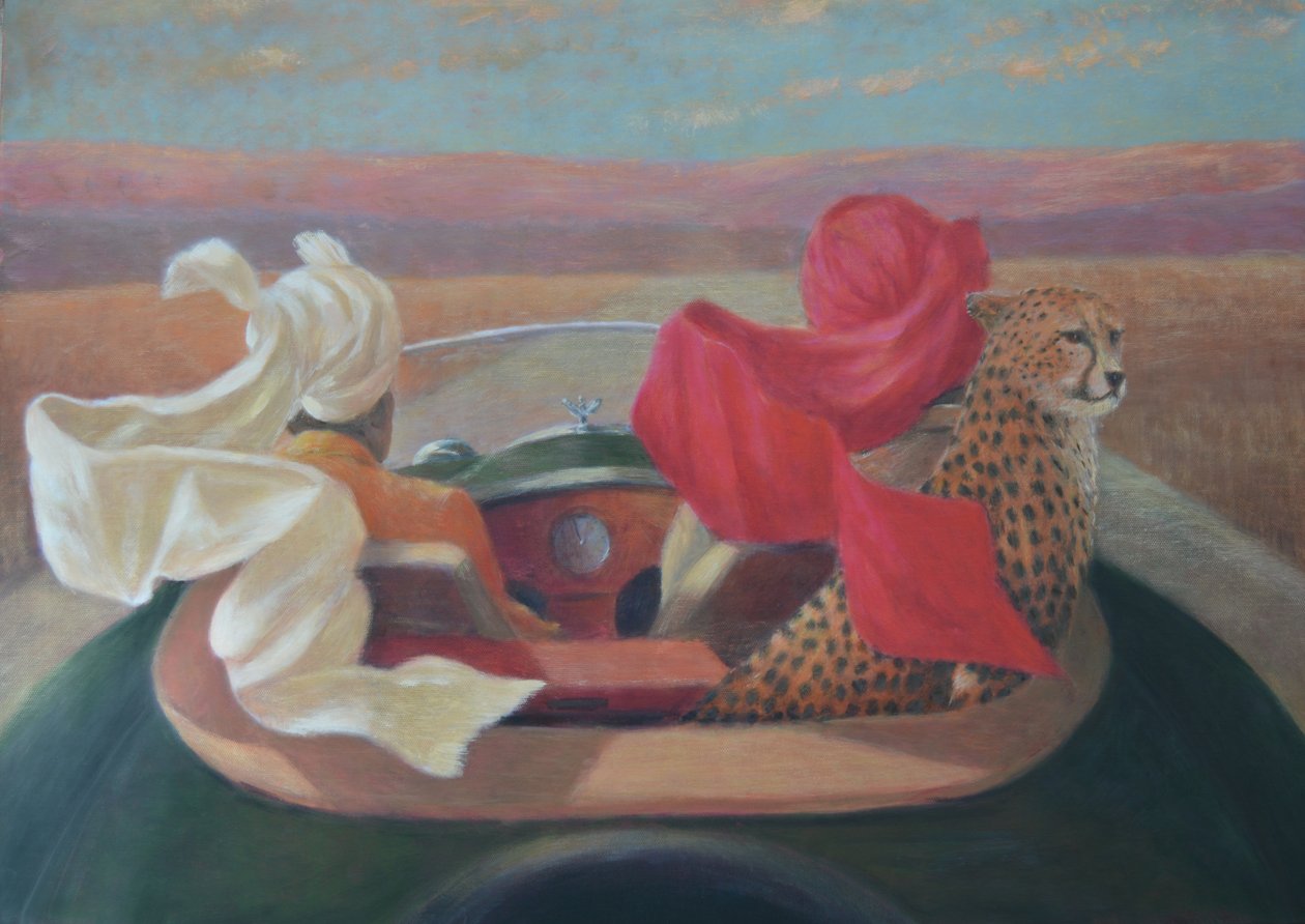 Racing Green and Cheetah by Lincoln Seligman