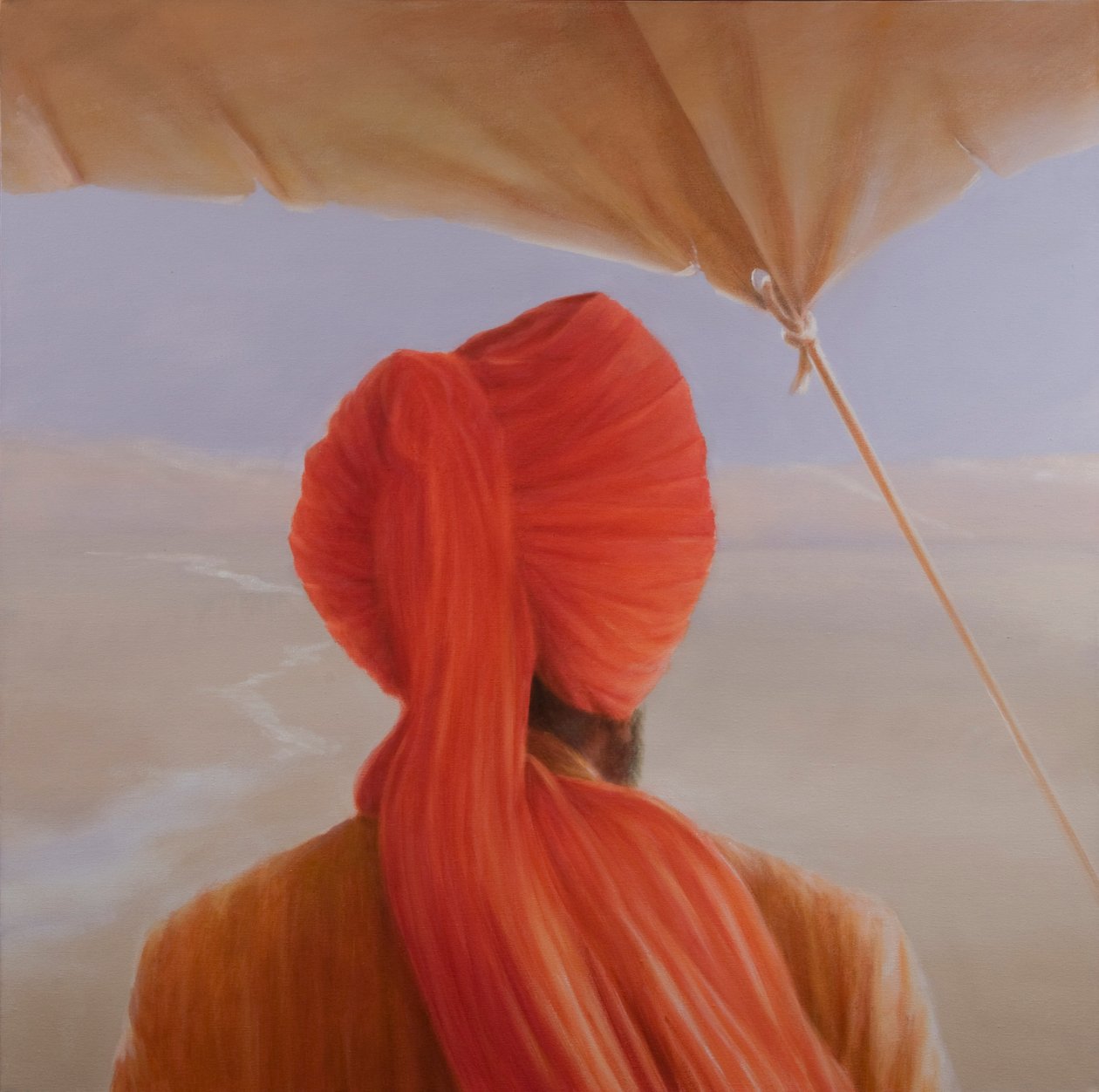 Turbaned Backview with Tenting by Lincoln Seligman