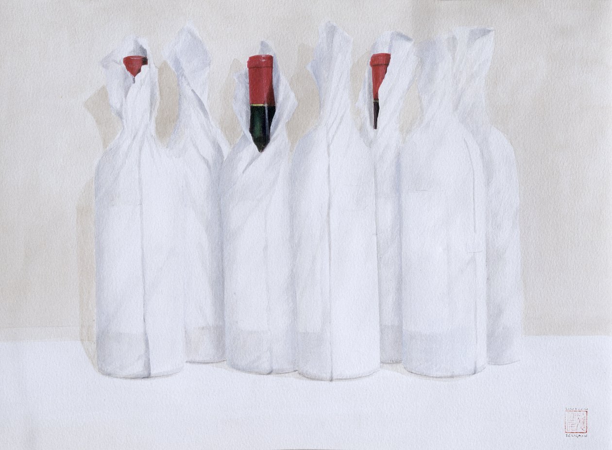 Wrapped bottles 3 by Lincoln Seligman