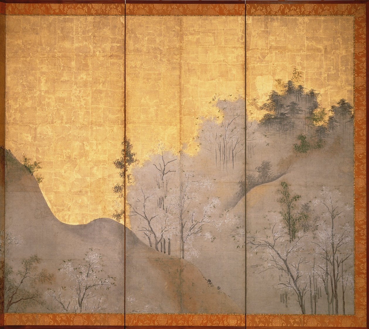 Spring Landscape (detail) by Linkoku