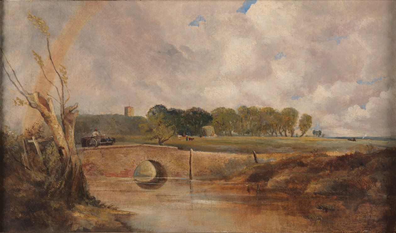 A Rainbow - View of the Stour by Lionel Constable