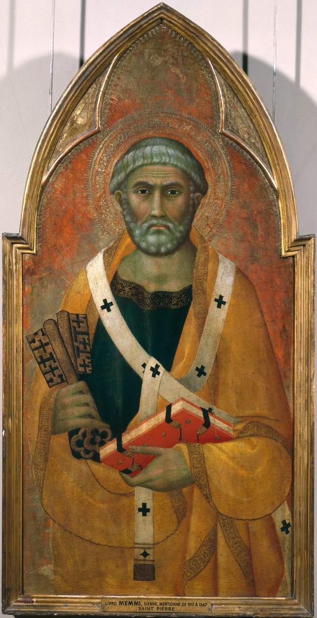 St. Peter, panel from a polyptych painted for the Convent of San Francesco de Colle Val d