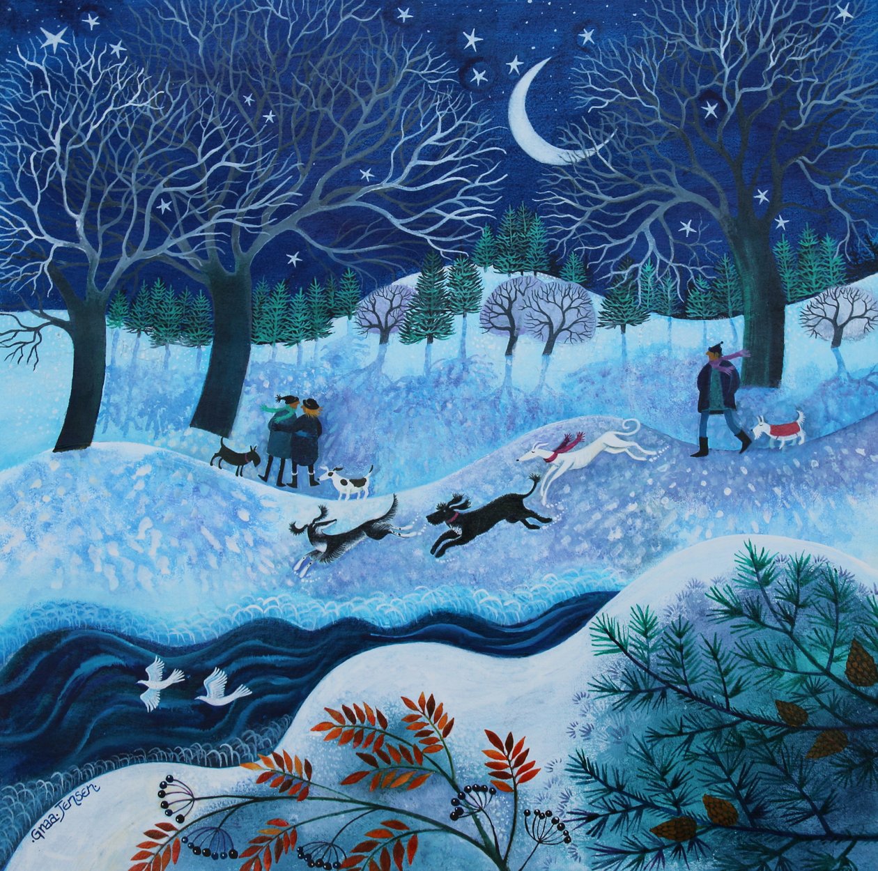 Joyful Dogs by Lisa Graa Jensen