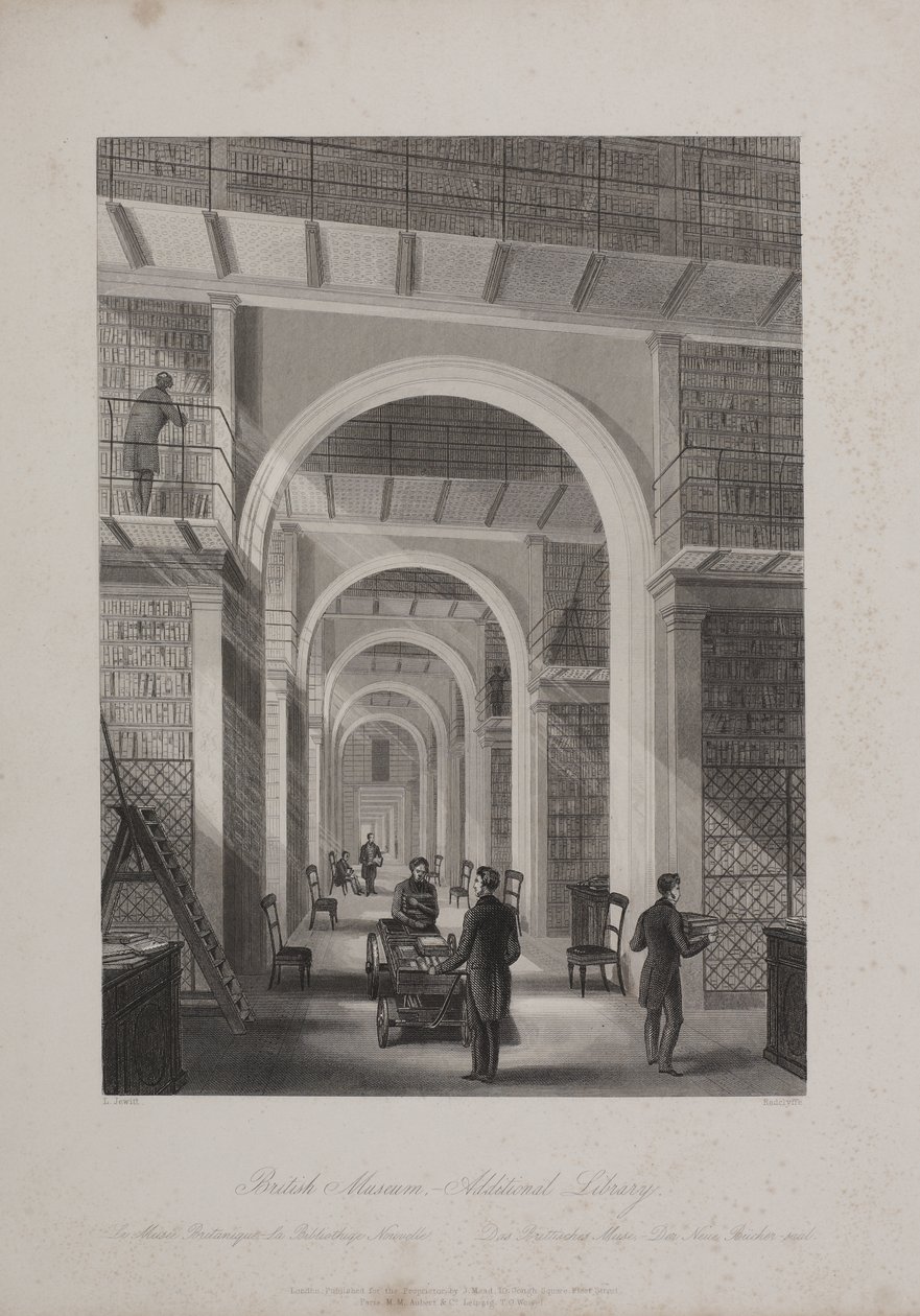 British Museum, Holborn, c.1850 by Llewellyn (after) Jewitt