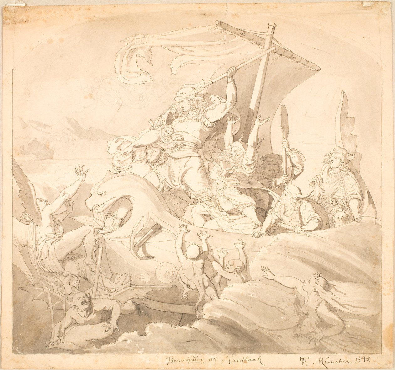 Frithiof at Sea by Lorenz Frølich