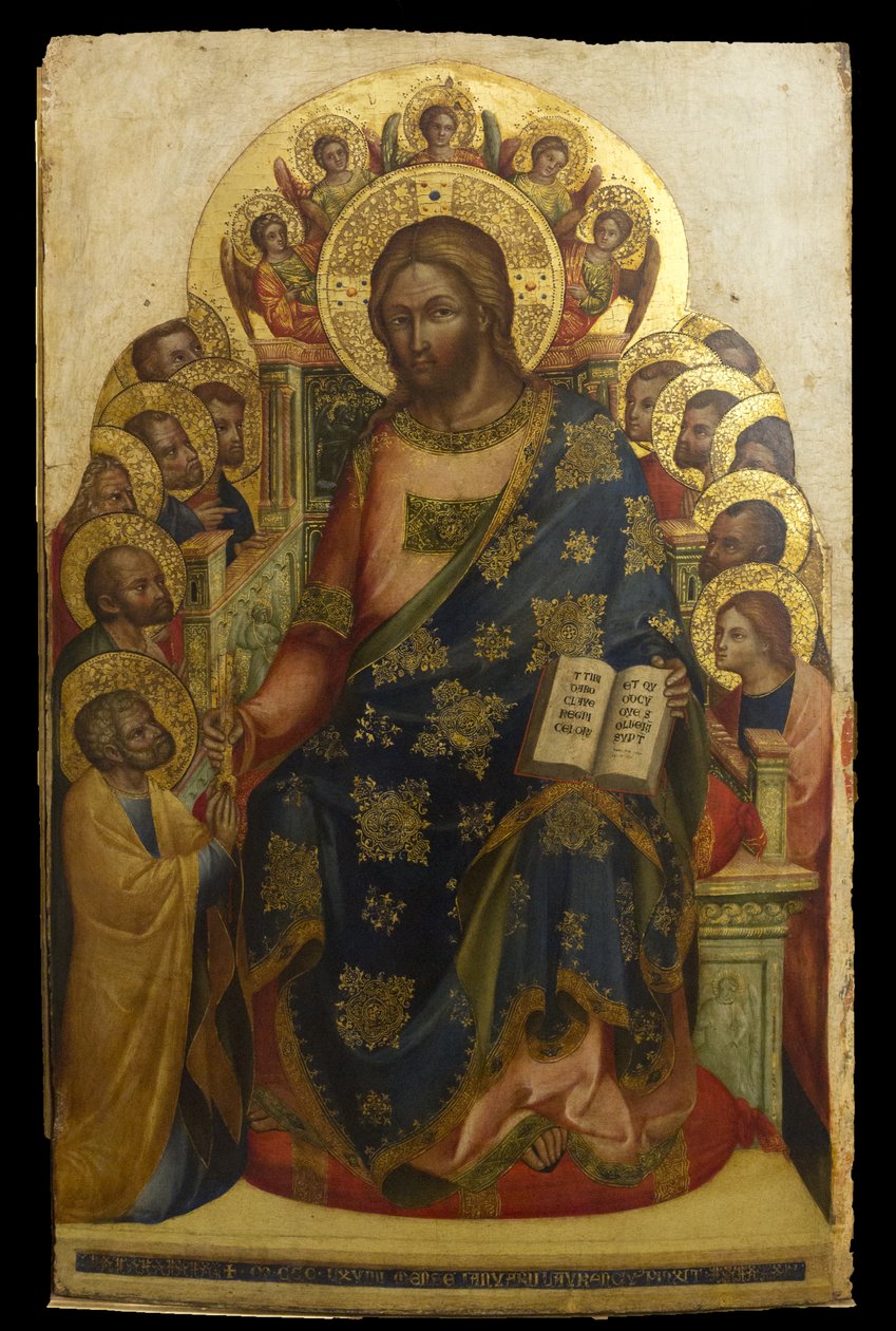 Christ handing the keys to Saint Peter by Lorenzo Veneziano