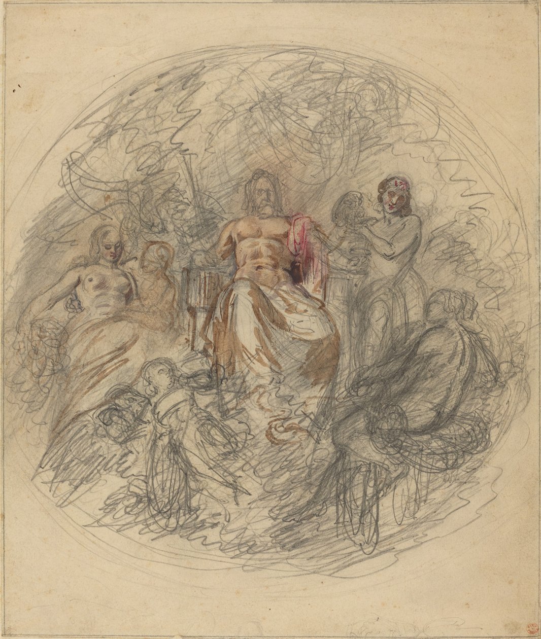 Study of Jove and Three Goddesses by Lorenzo Bartolini