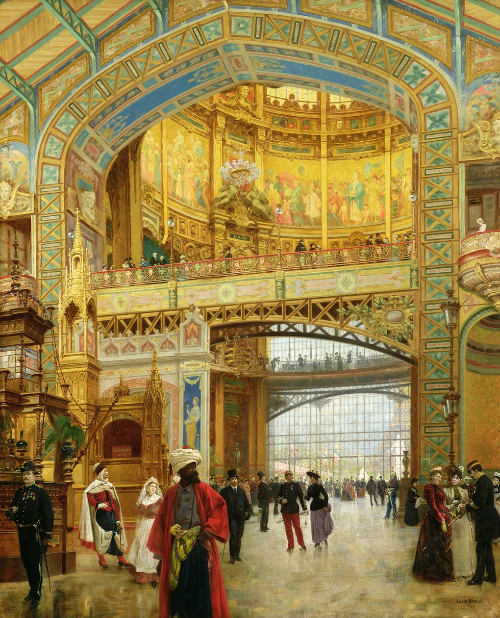 The Central Dome of the Universal Exhibition of 1889 by Louis Beroud