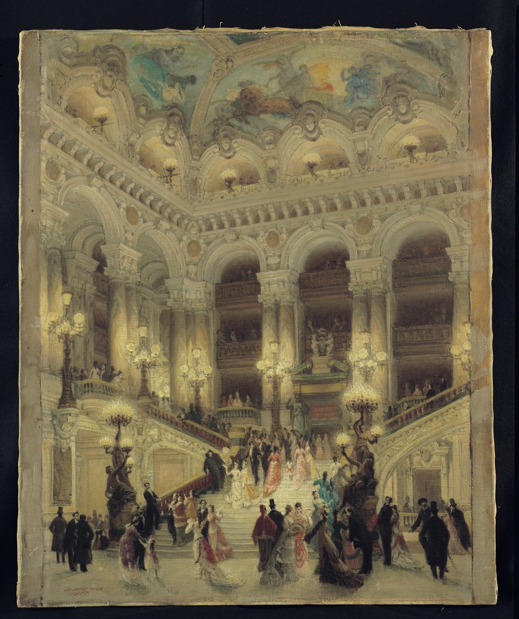 The Staircase of the Opera by Louis Beroud