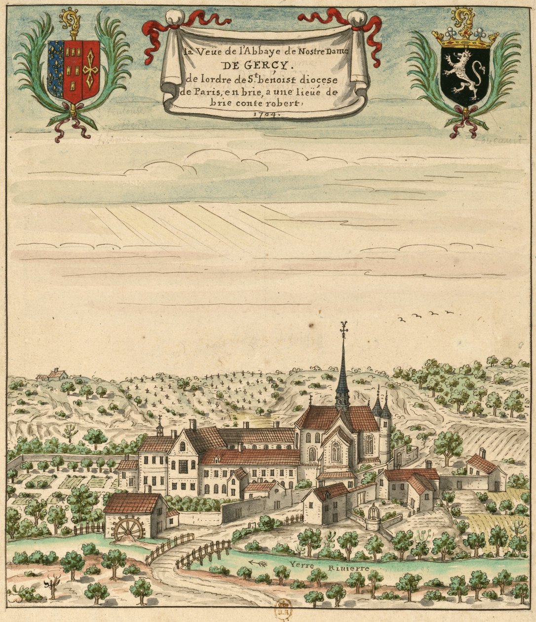 National Library of France by Louis Boudan