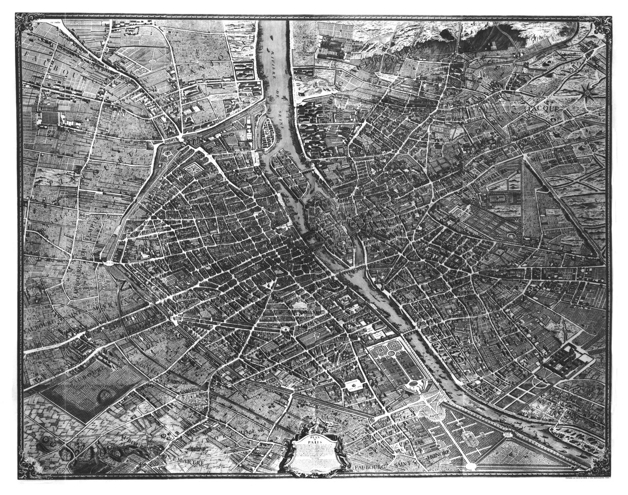 Plan of Paris, known as the 