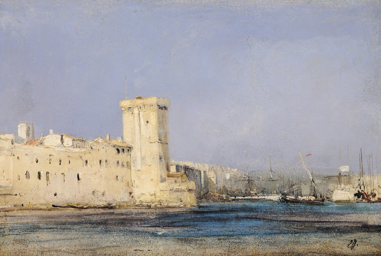 Marine Fortress, 19th Century by Eugene Isabey