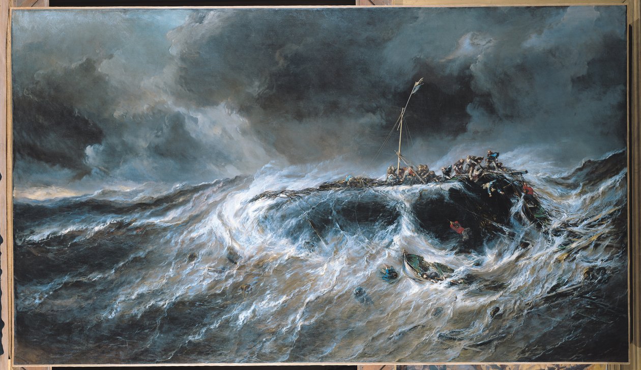 Shipwreck of the Three-Master The Emily in 1823 by Eugene Isabey