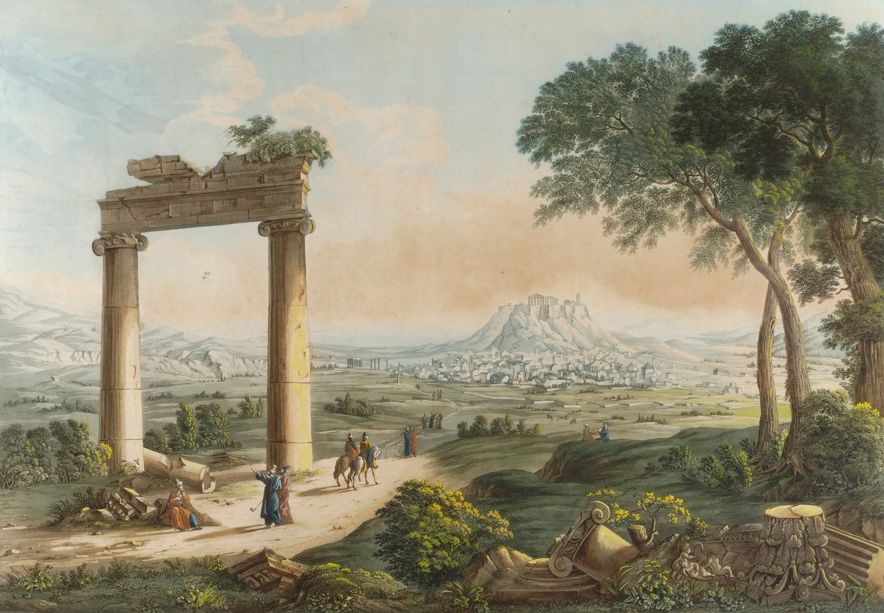 View of Athens with Hadrian