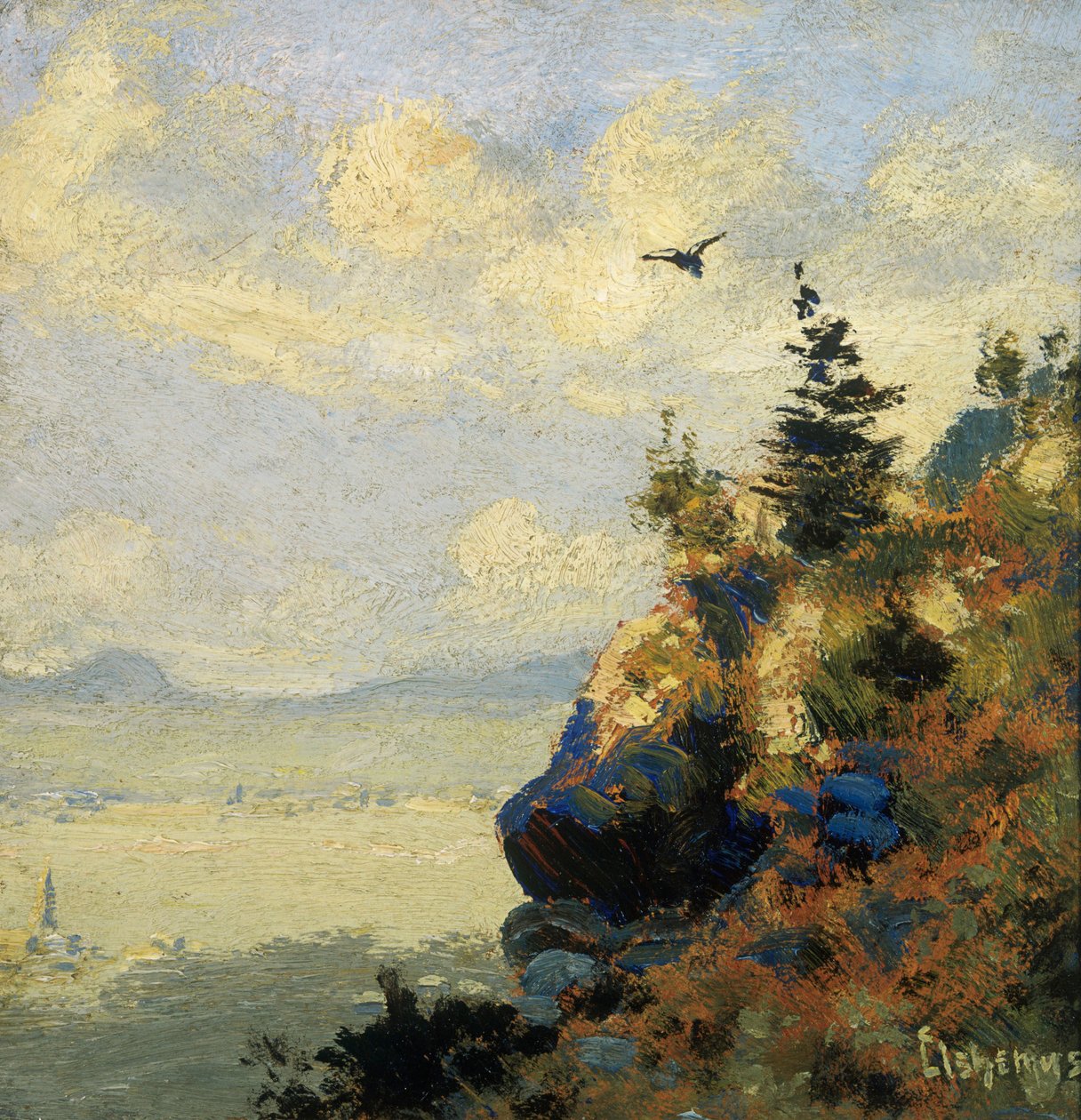 Summer Landscape with Hawk by Louis Michel Eilshemius