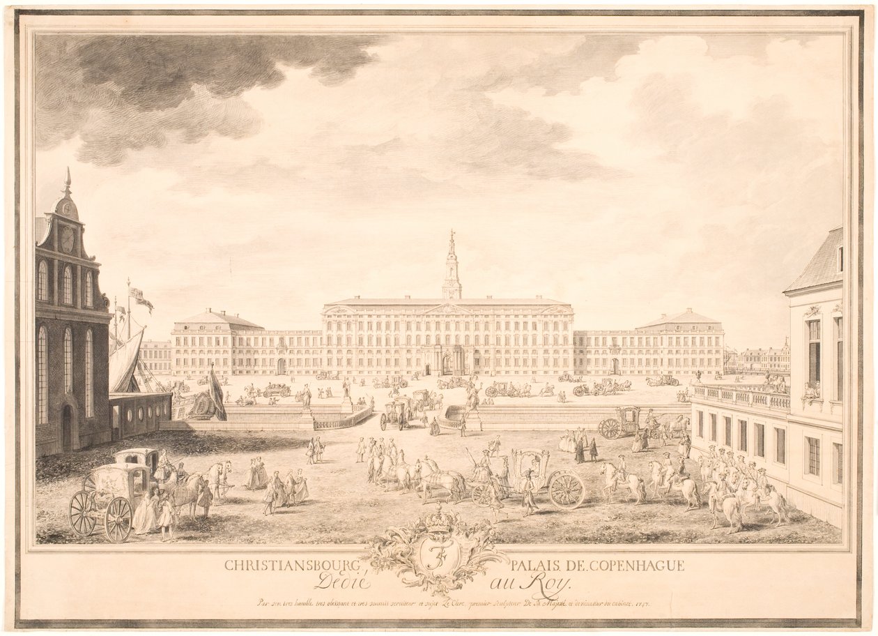 Christiansborg Palace in Copenhagen by Louis Auguste Le Clerc