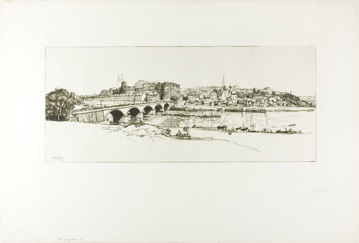 Angers: Panoramic View by Louis Auguste Lepère
