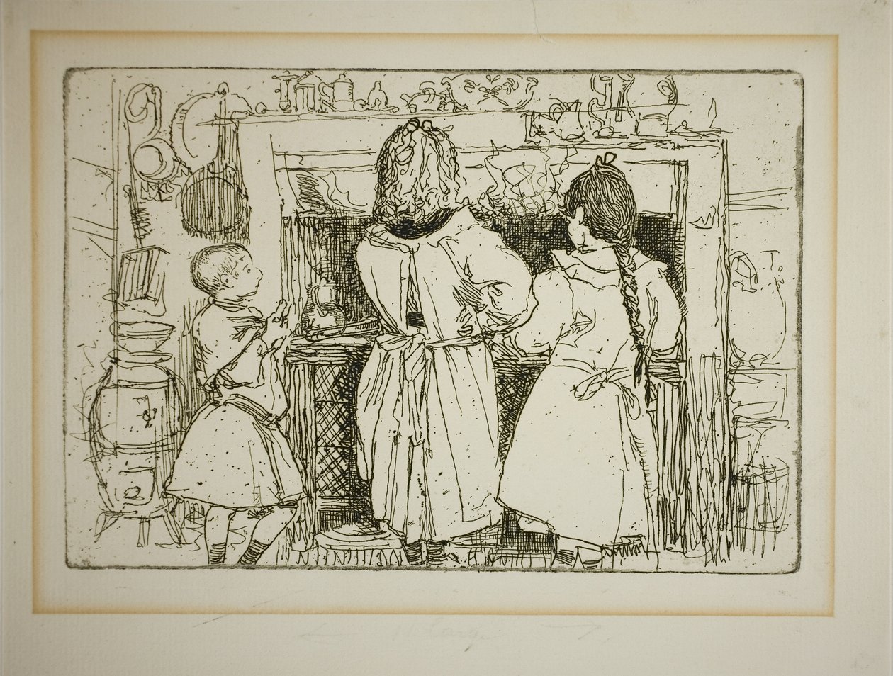 Breakfast Preparations by Louis Auguste Lepère