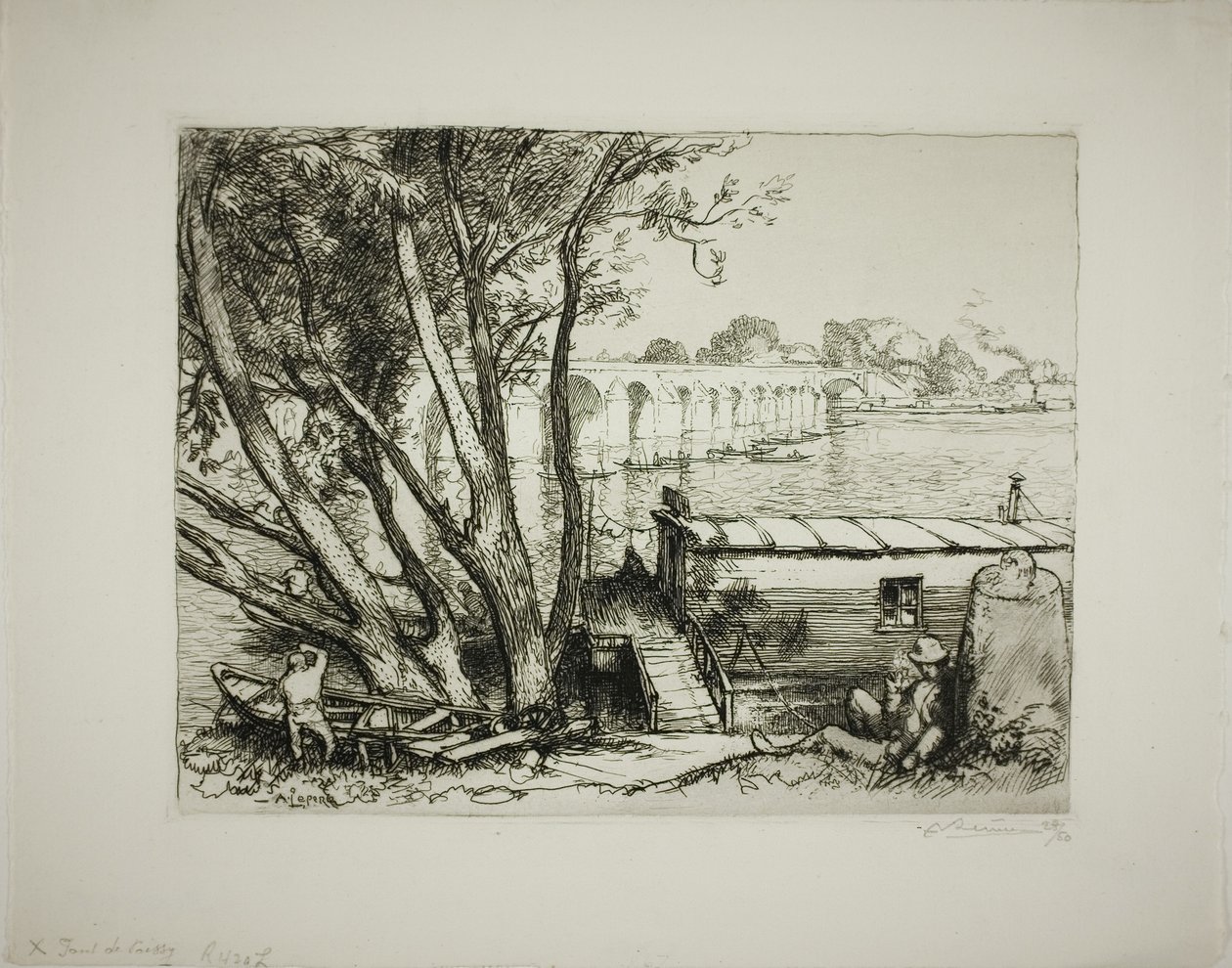 Poissy by Louis Auguste Lepère