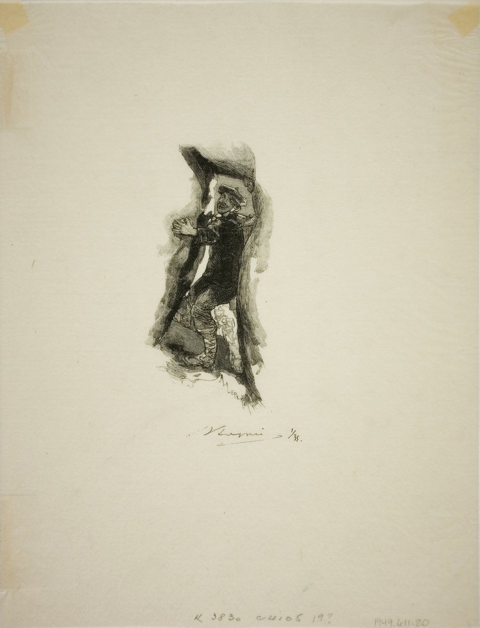 The Pass of the Seven Caverns by Louis Auguste Lepère