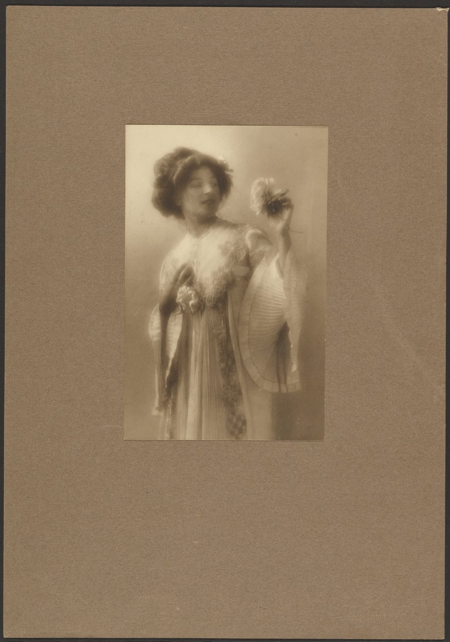 Portrait of a Woman in Pleated Robe by Louis Fleckenstein