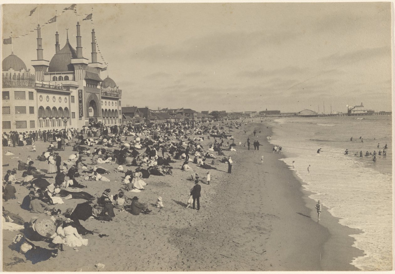 Seaside Scene by Louis Fleckenstein