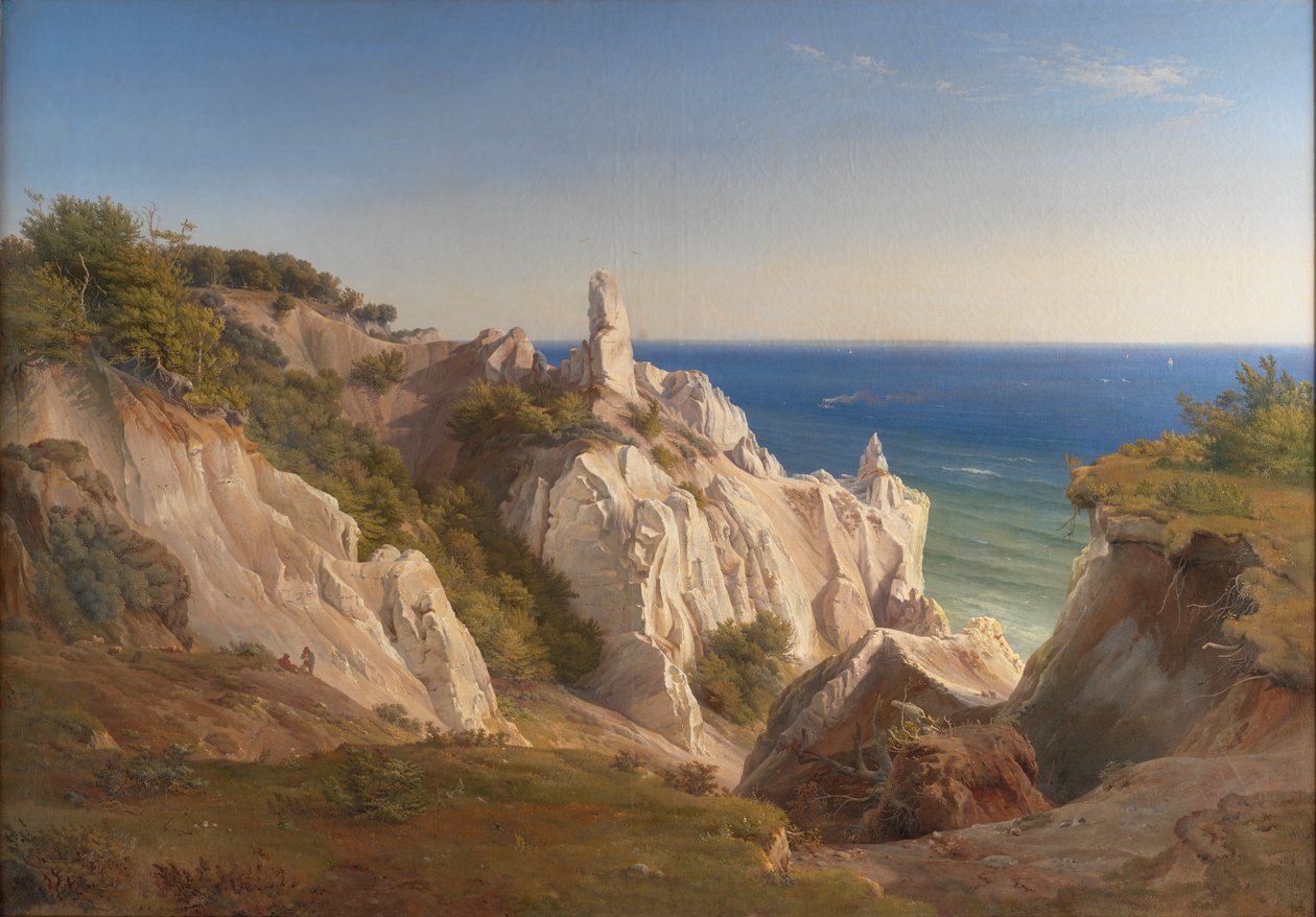 The Cliffs of the Island of Mon by Louis Gurlitt
