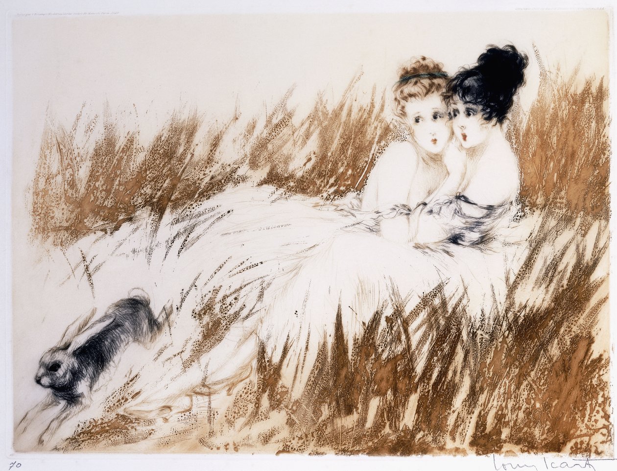 Scared by Louis Icart