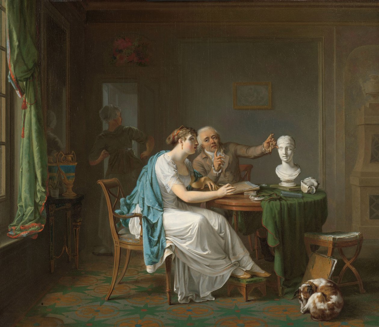 The Drawing Lesson by Louis Moritz