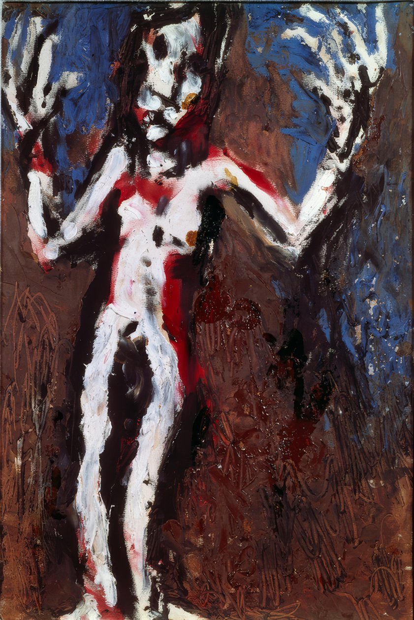 Figure with Arms Raised by Louis Soutter