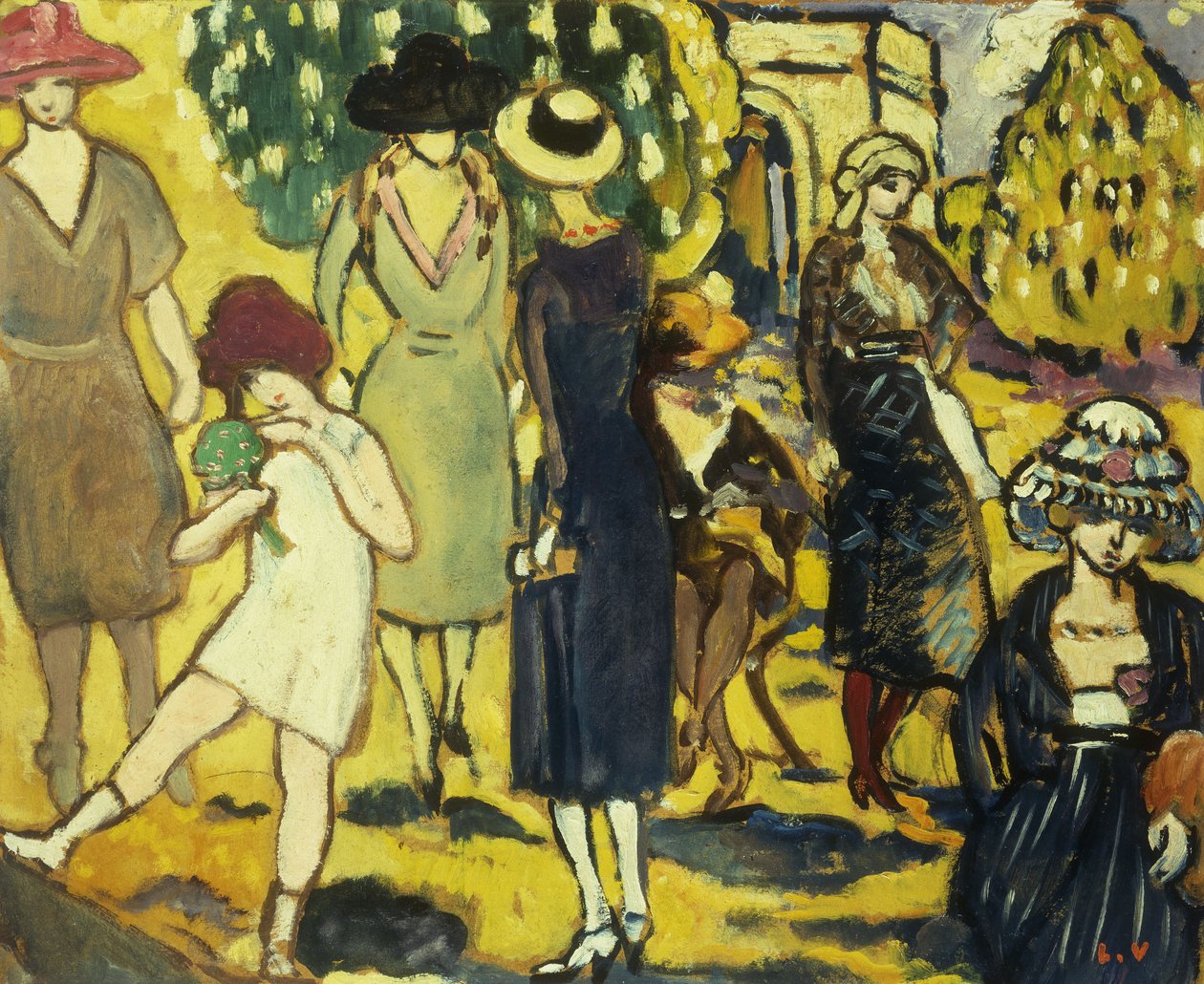 The Walk at the Arc de Triomphe by Louis Valtat