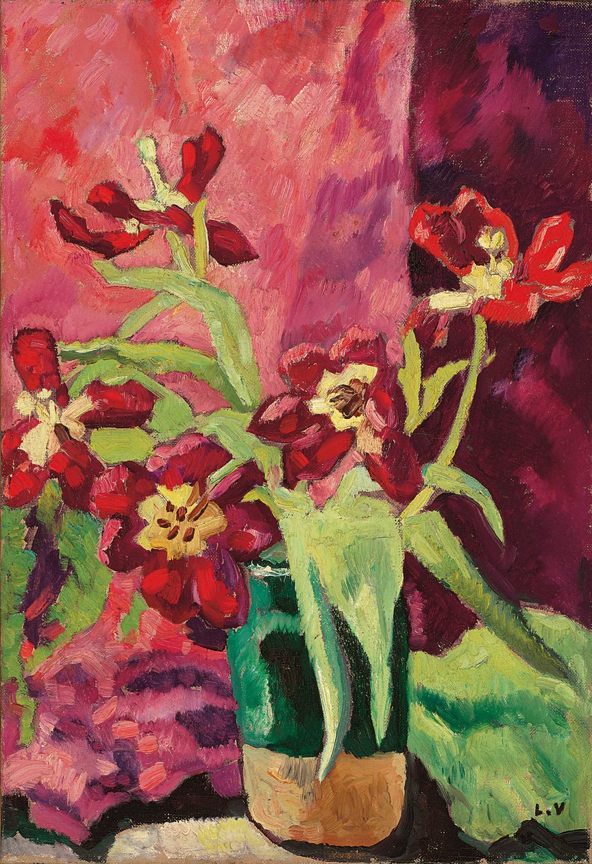 Vase, Red Tulips by Louis Valtat
