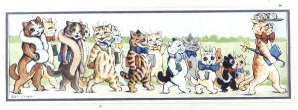 A Class Outing by Louis Wain