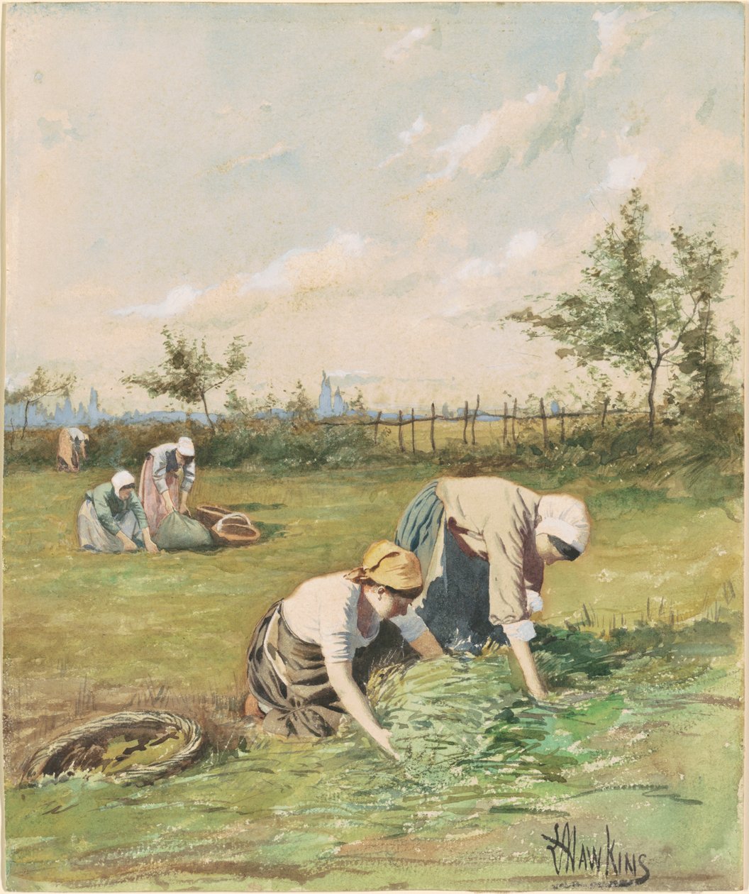 Gleaners in the Field by Louis Welden Hawkins