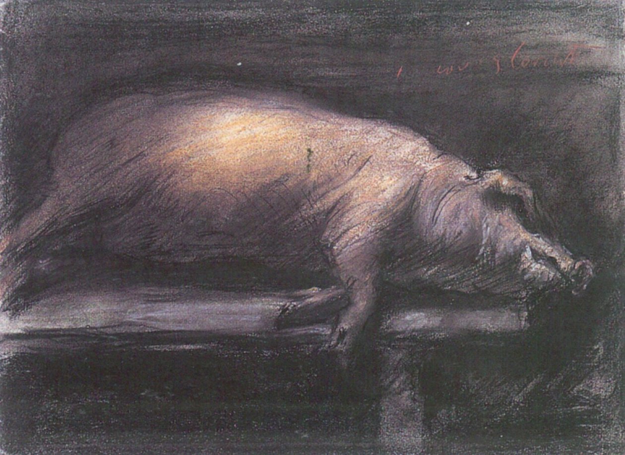 Slaughtered Pig by Lovis Corinth