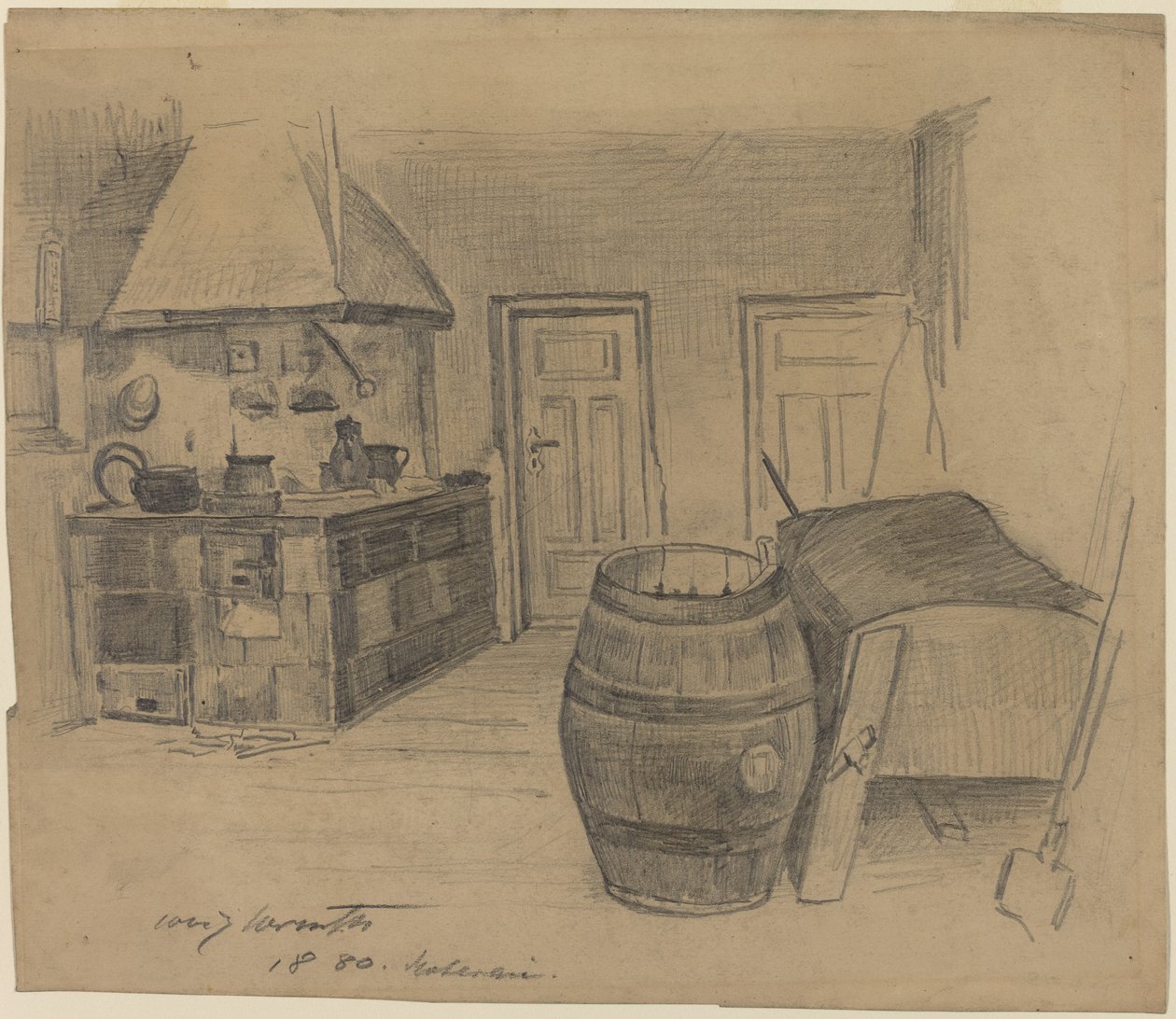 Interior by Lovis Corinth