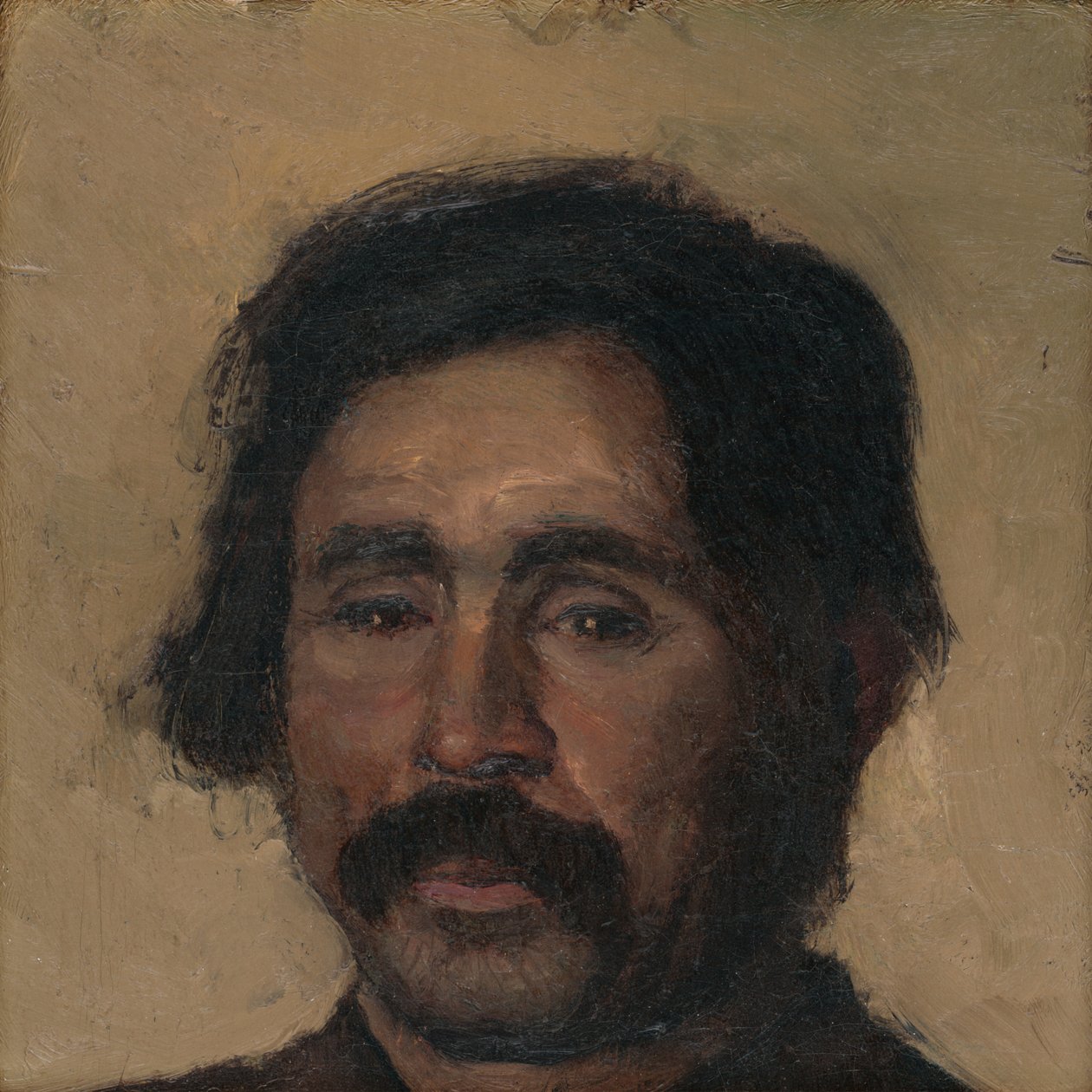 Fragment of a Head Study of a Gypsy by Laszlo Mednyanszky