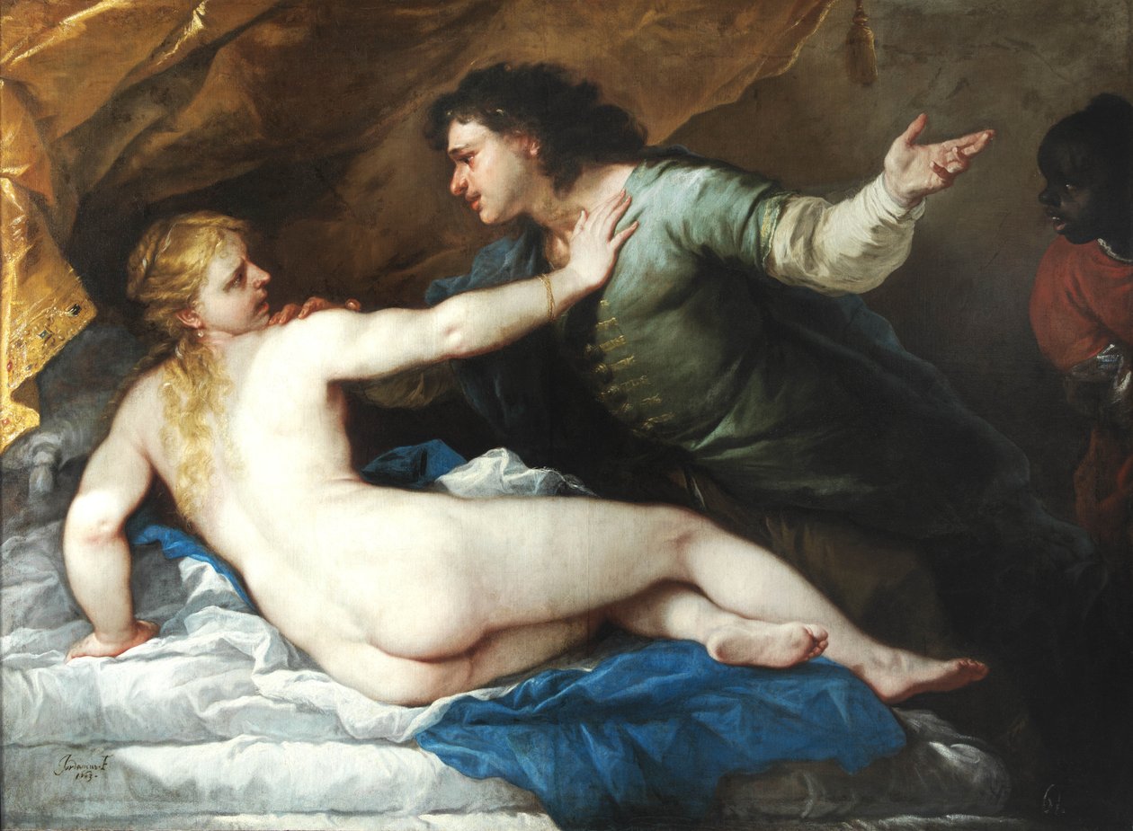 Tarquinius and Lucretia by Luca Giordano