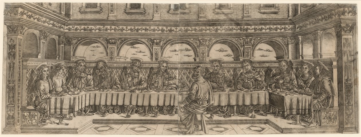 The Last Supper (pair) by Lucantonio degli Uberti