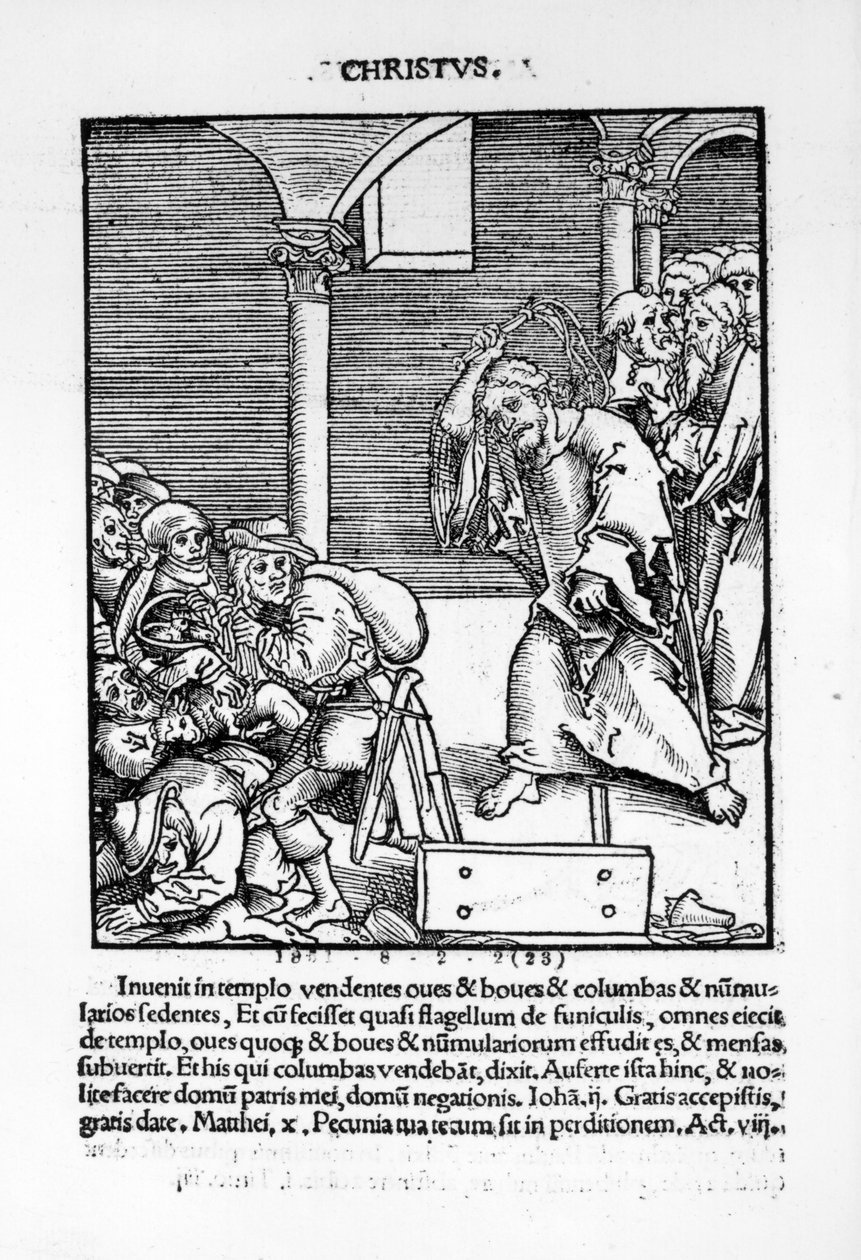 Christ Driving the Tradesmen and Money Lenders from the Temple from 