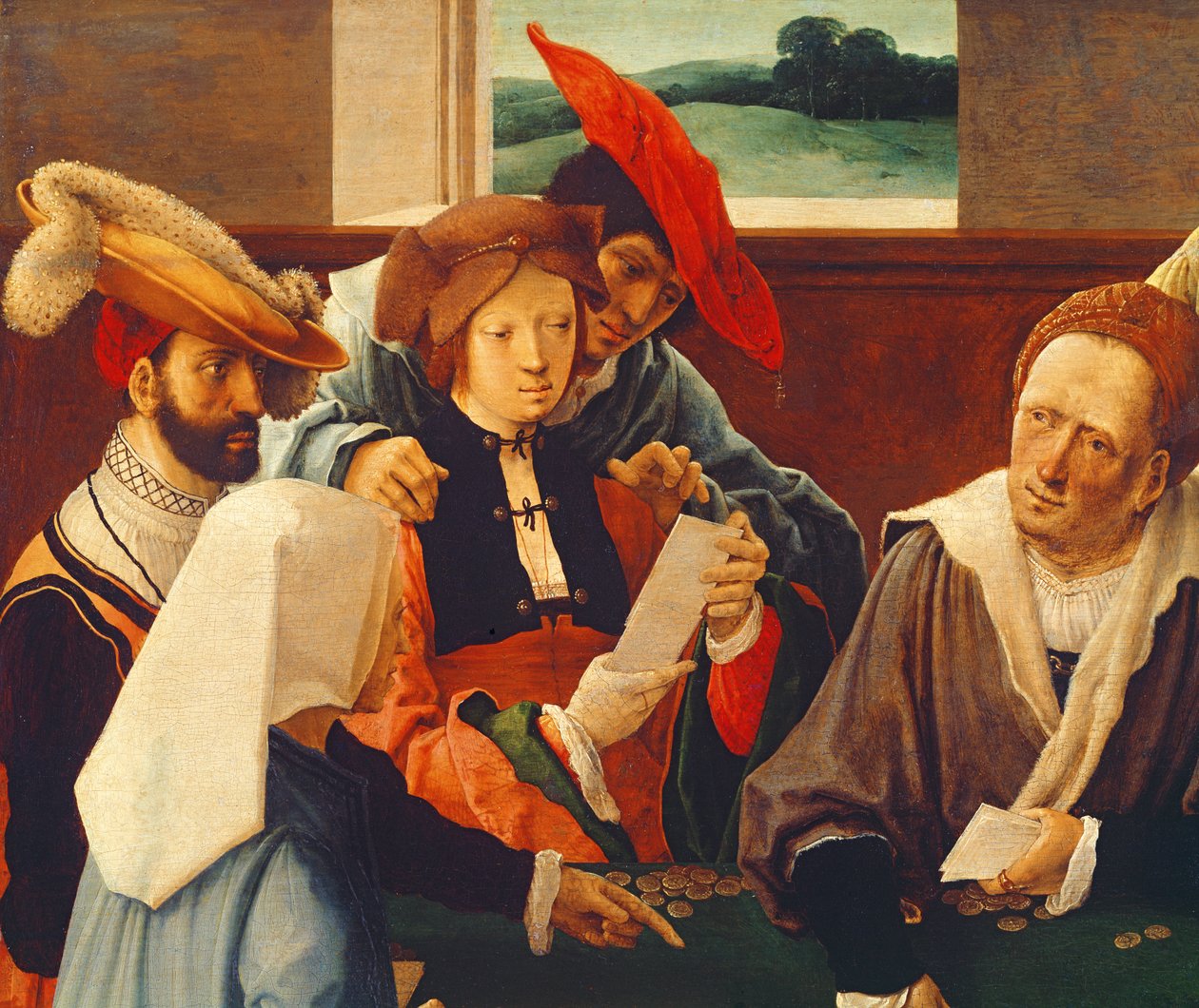 The Card Players (detail) by Lucas van Leyden