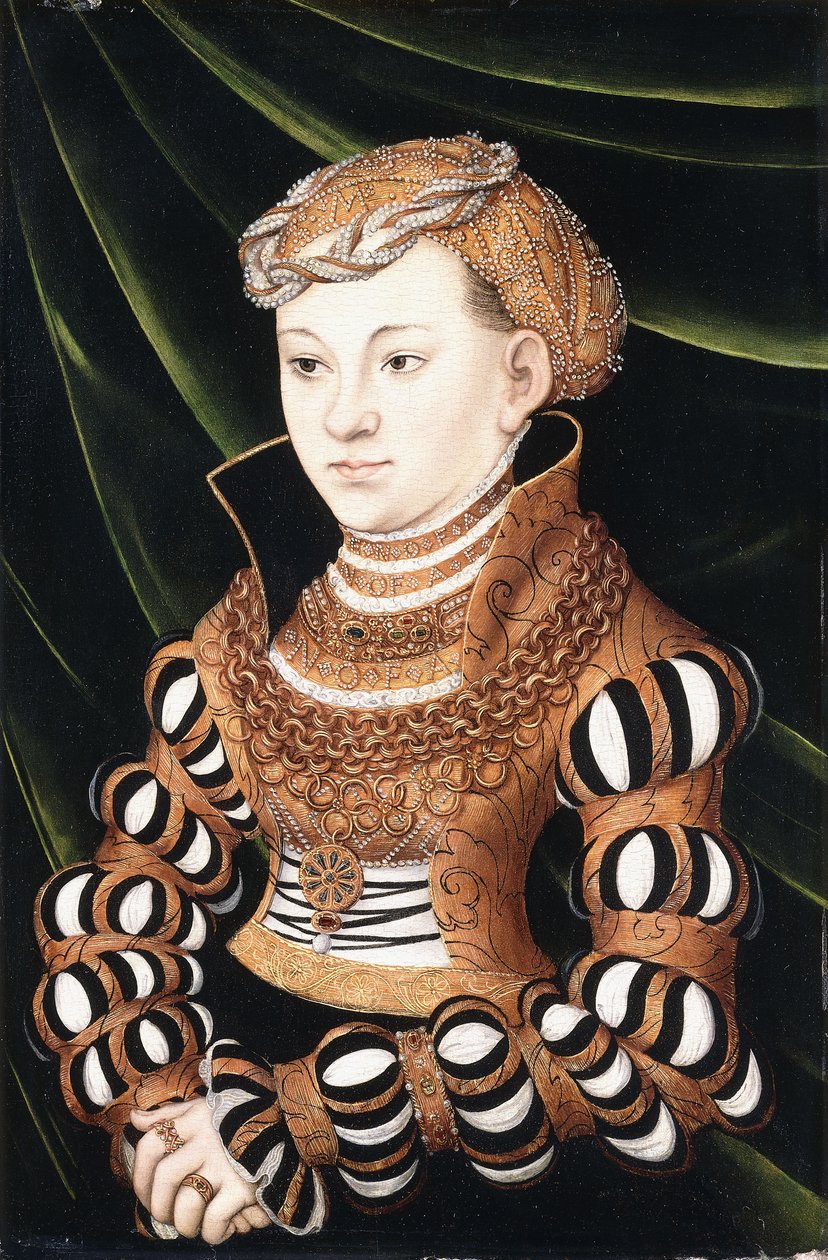 Portrait of Princess Margaret von Sachsen by Lucas Cranach