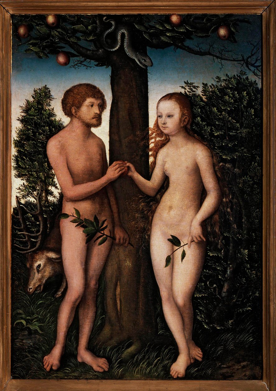 Adam and Eve by Lucas Cranach the Elder
