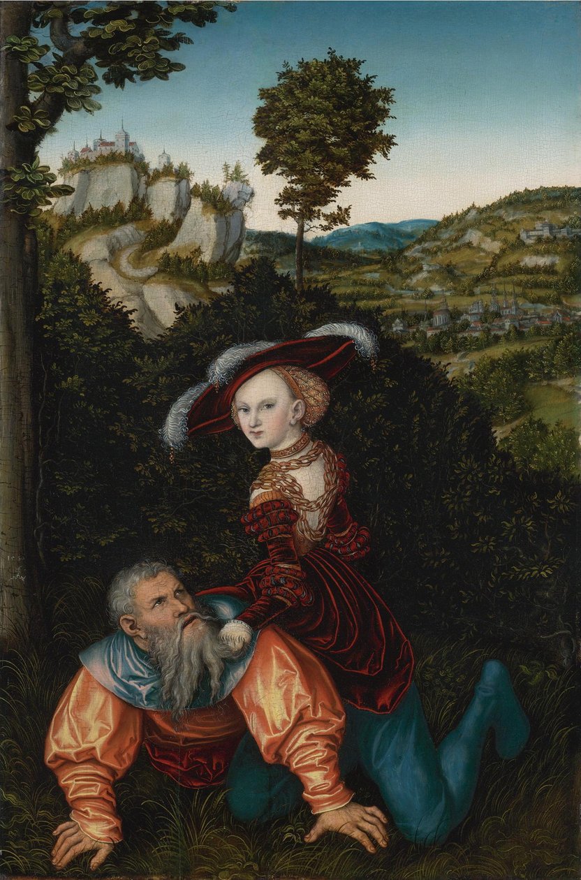 Aristotle and Phyllis by Lucas Cranach the Elder