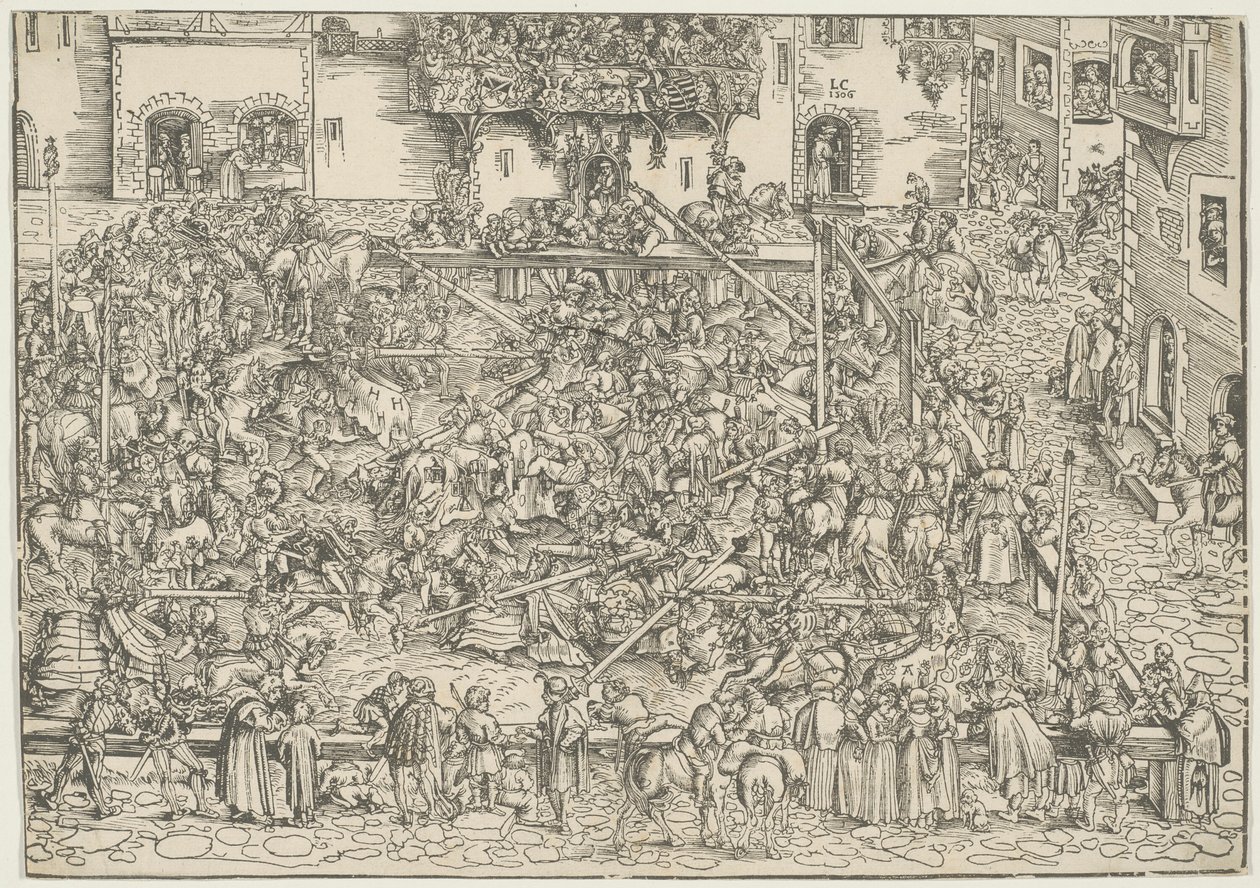 The First Tournament by Lucas Cranach the Elder