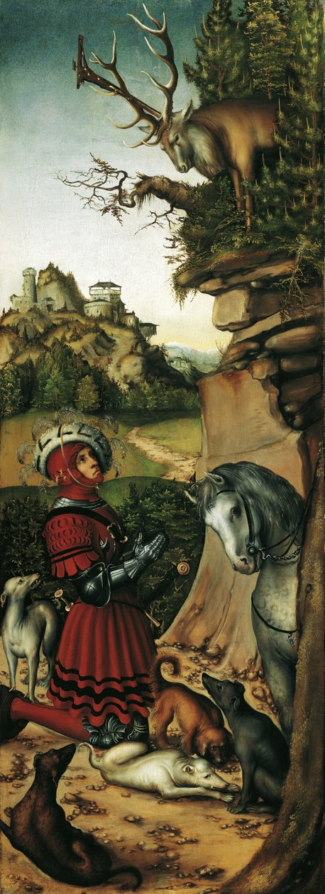 The Vision of Saint Eustace by Lucas Cranach the Elder