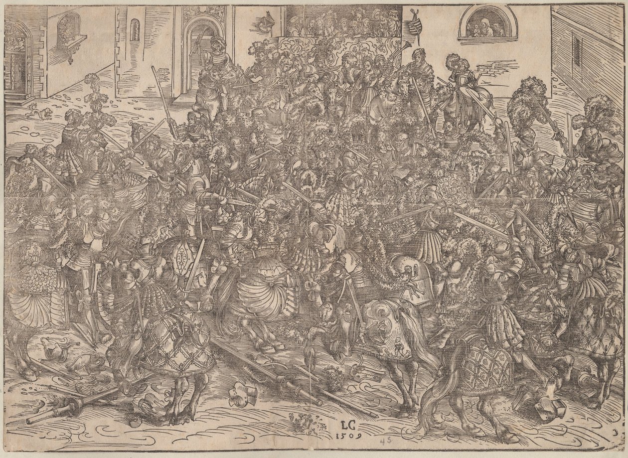 Tournament by Lucas Cranach the Elder